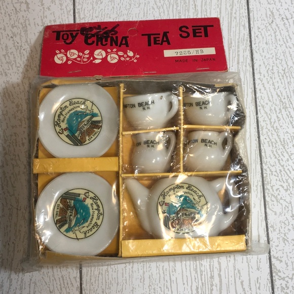 Authentic Toy China Tea Set - Hampton Beach NH Made in Japan - Picture 5 of 5